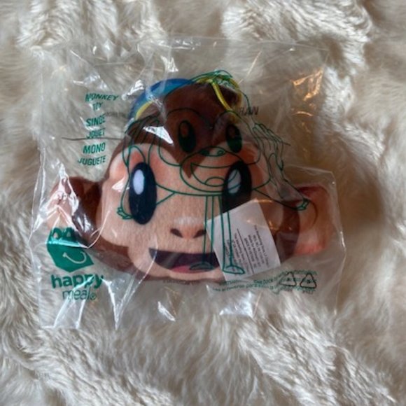 McDonald's Emoji plush Cat Monkey and Dice Happy Meal Toys NIP - Picture 4 of 8
